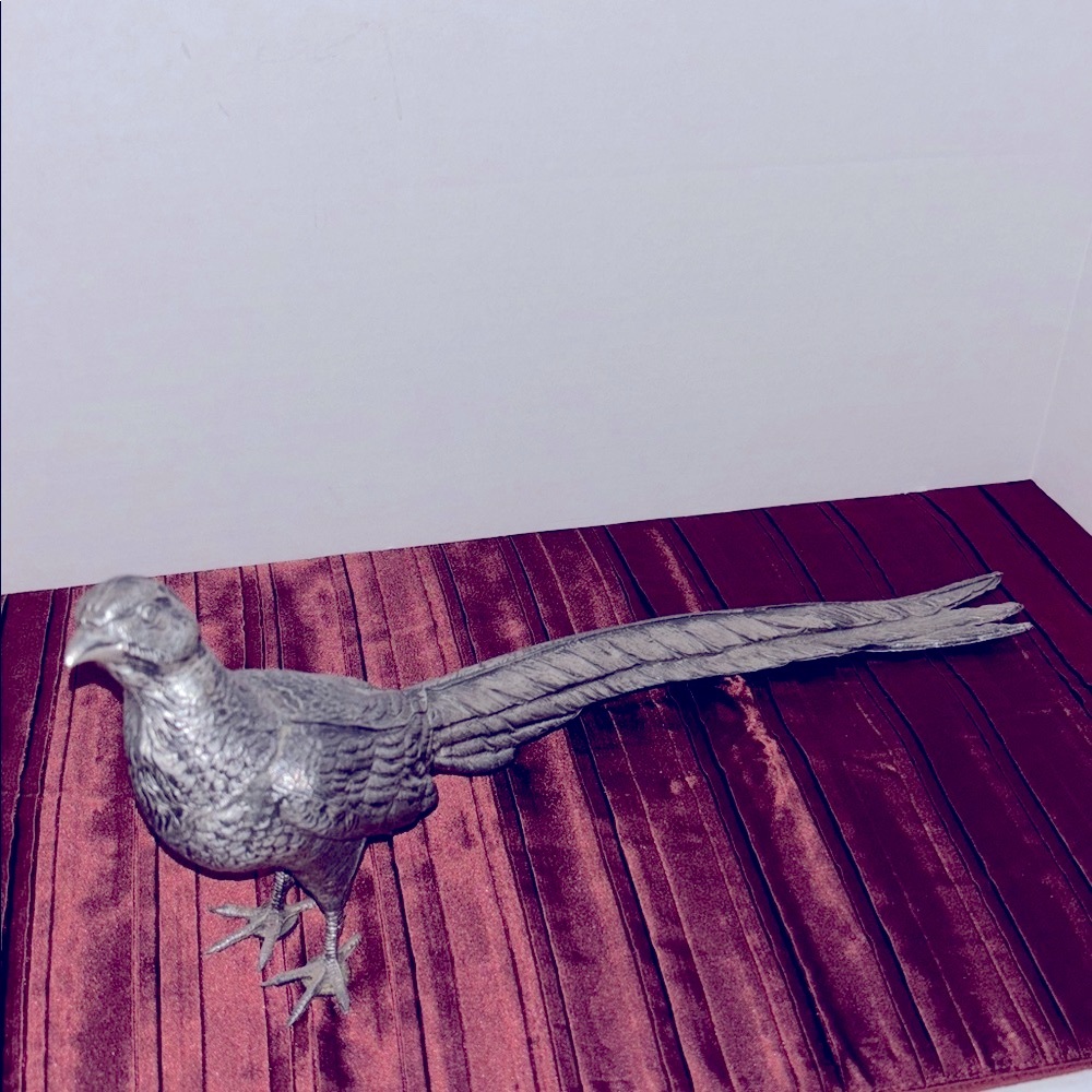 Vintage Silver Plated Pheasant sculpture